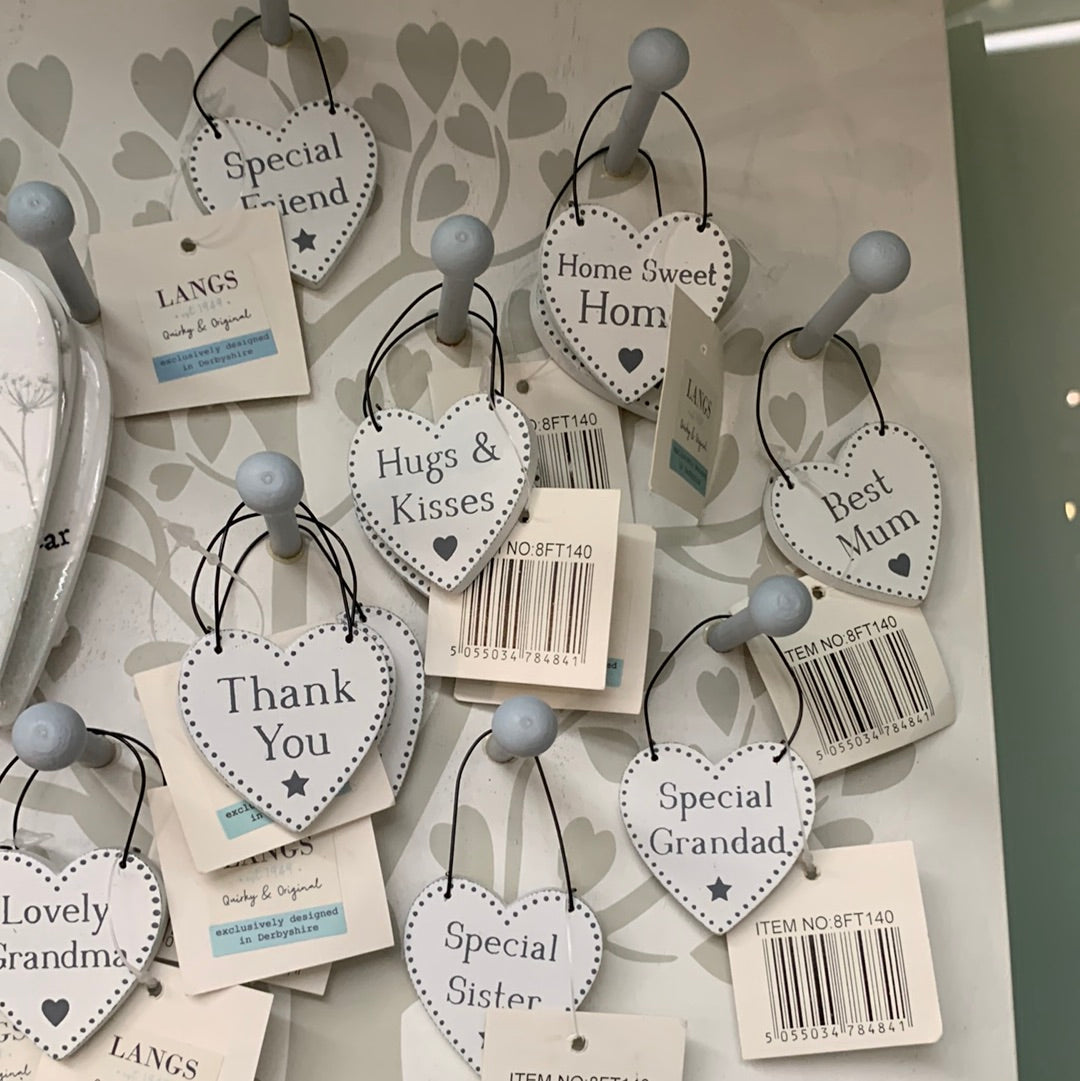 FAMILY HEART HANGERS