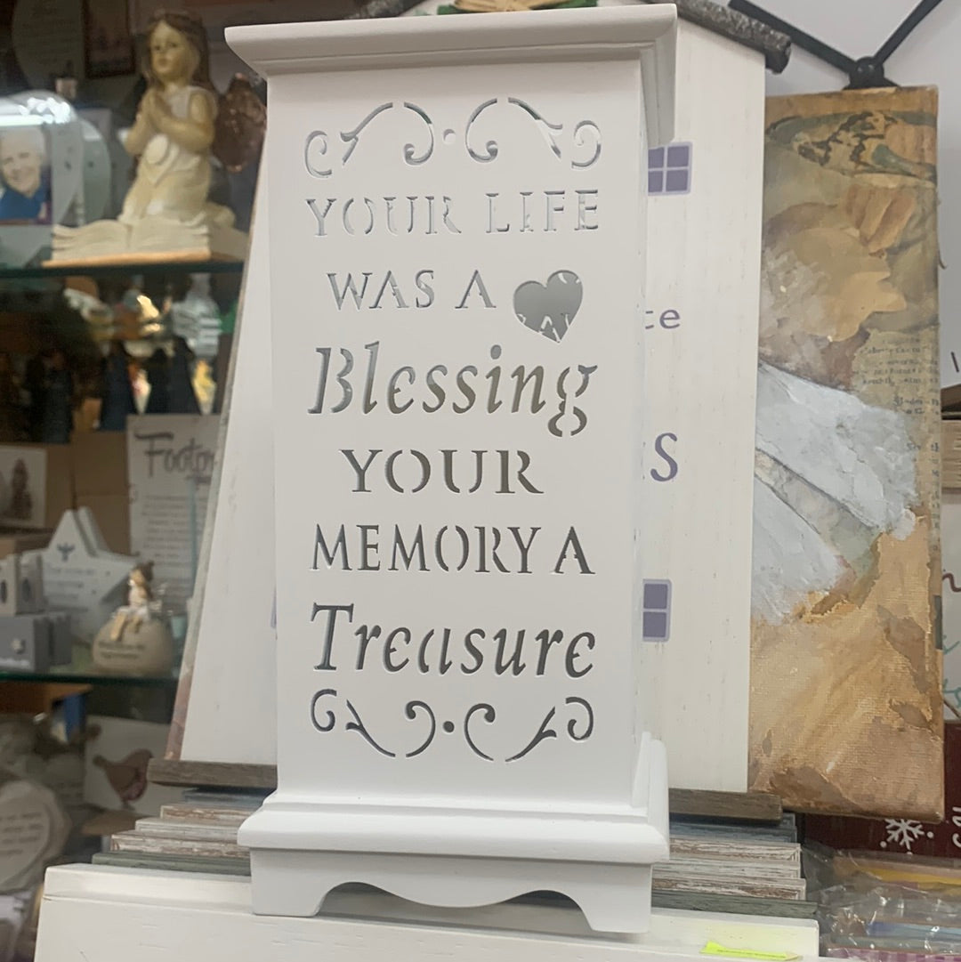 Candle Light with Timer Your life was a blessing