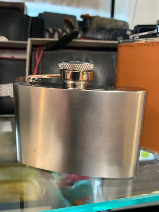 Hip flask 4oz funnel Stainless Steel