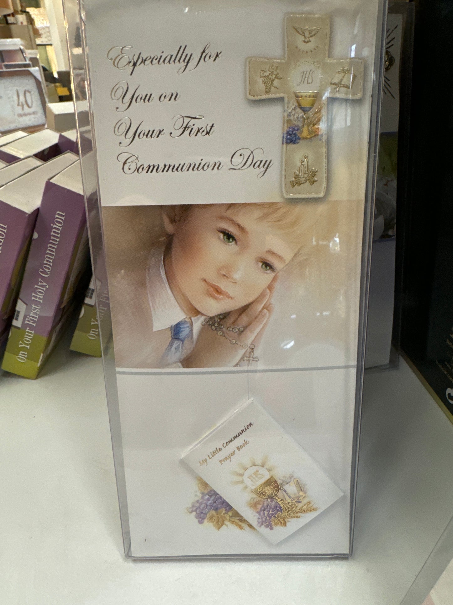 Communion Gift Card Boy boxed