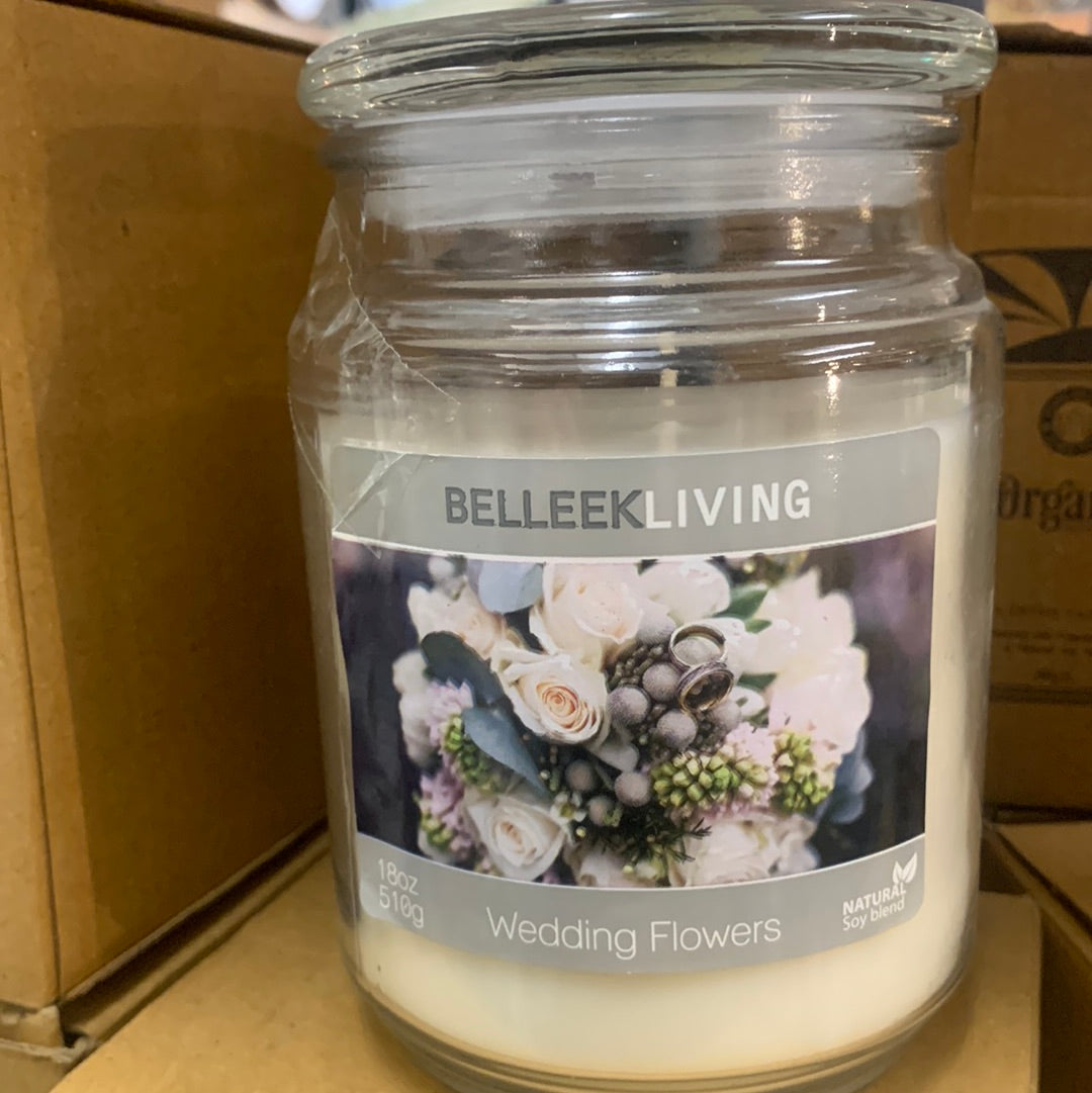 Wedding flowers Candle Jar