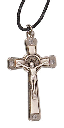 Crucifix metal/swarowski