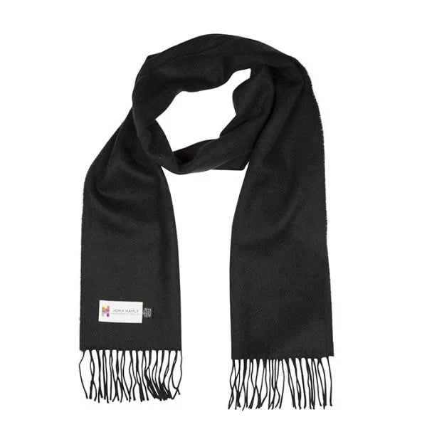 Merino Luxury Wool Scarf Black