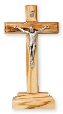 Olive wood standing cross 5 1/2 inch