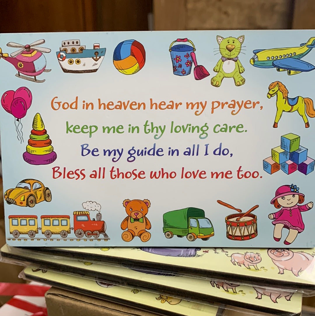 Wood stand up Plaque God in Heaven