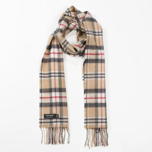 Merino Luxury Wool Classic Camel Tartan