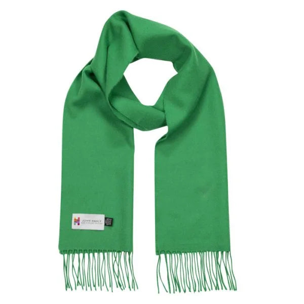 Merino Luxury Wool Scarf Kelly Green