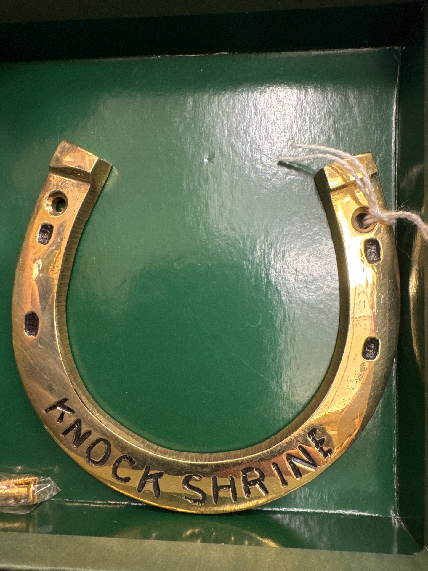 Brass Horseshoe Knock Shrine