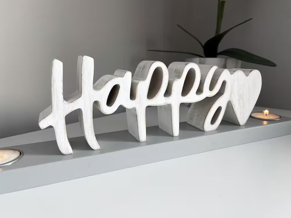 Happy Tea Light Display Ornament