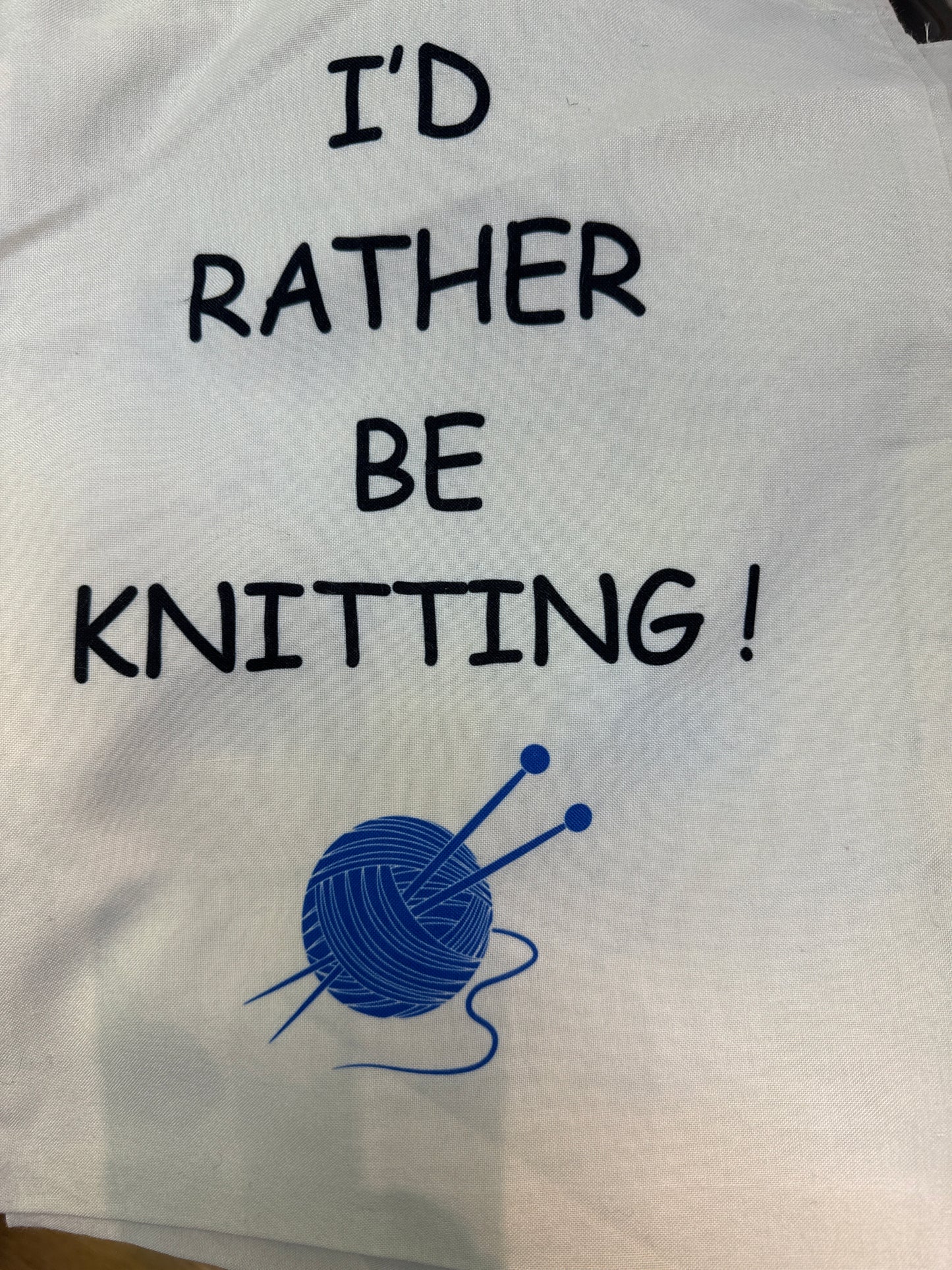 To Knit Or Not To Knit? What A Silly Question! bag
