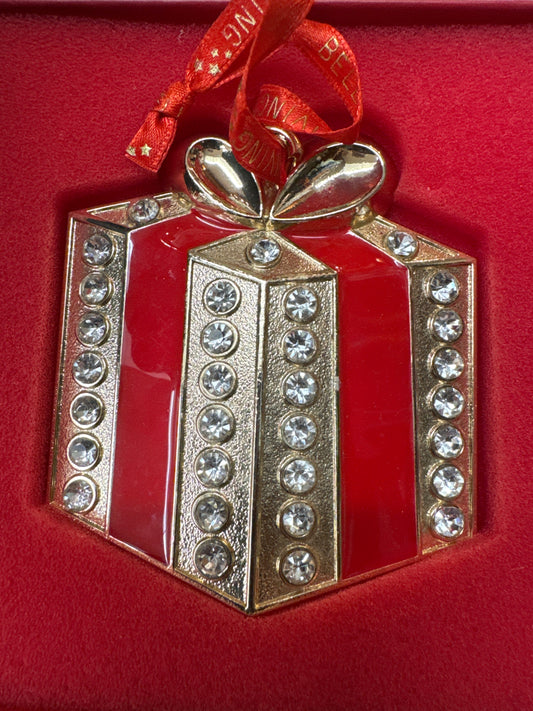 Belleek living Christmas Present Ornament