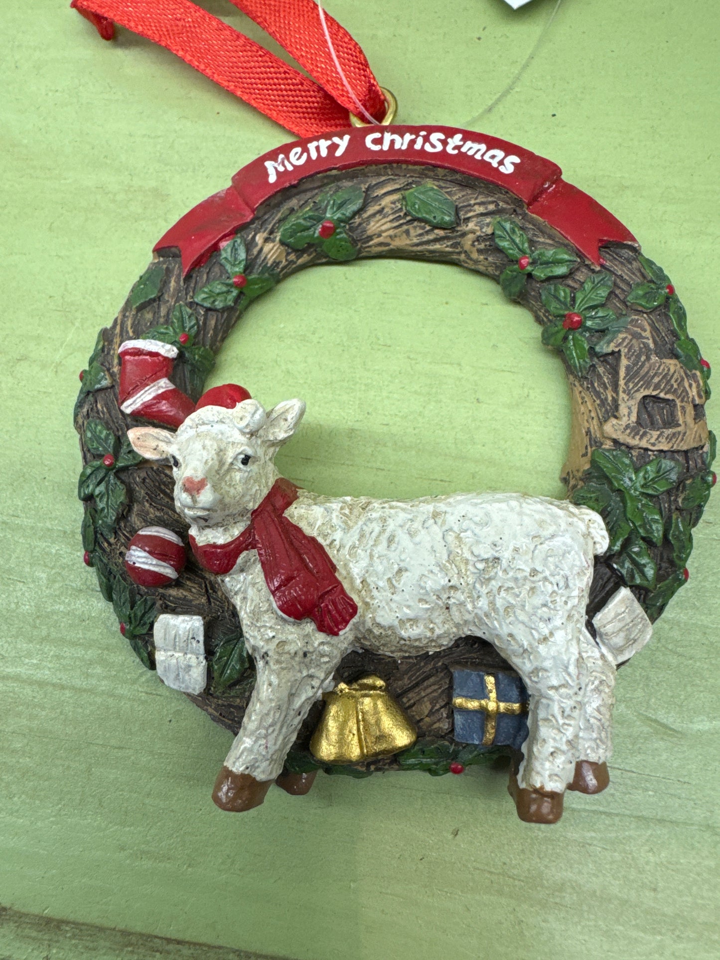 Christmas tree Decor wreath design Sheep
