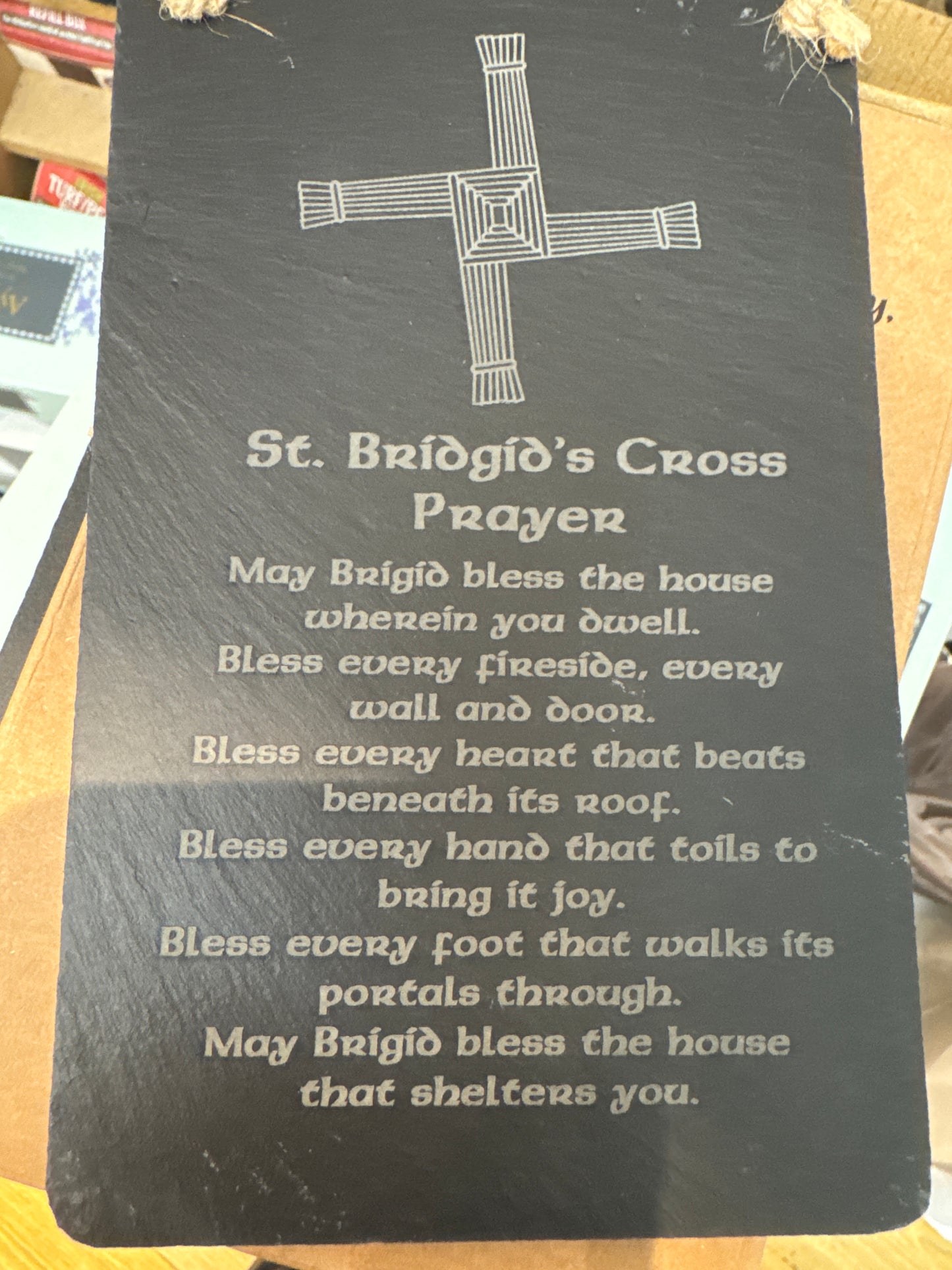 Natural Slate St Bridgid’s Prayer