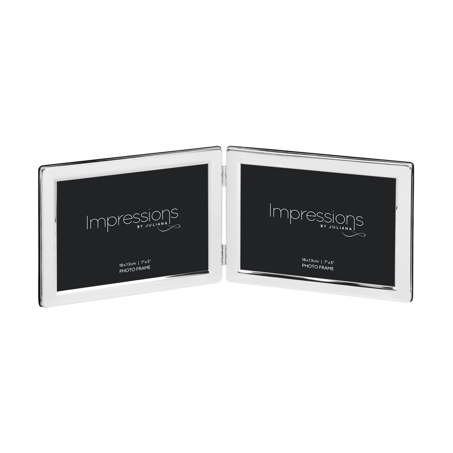 Silverplated Double Photo Frame-5"x7" Landscape
