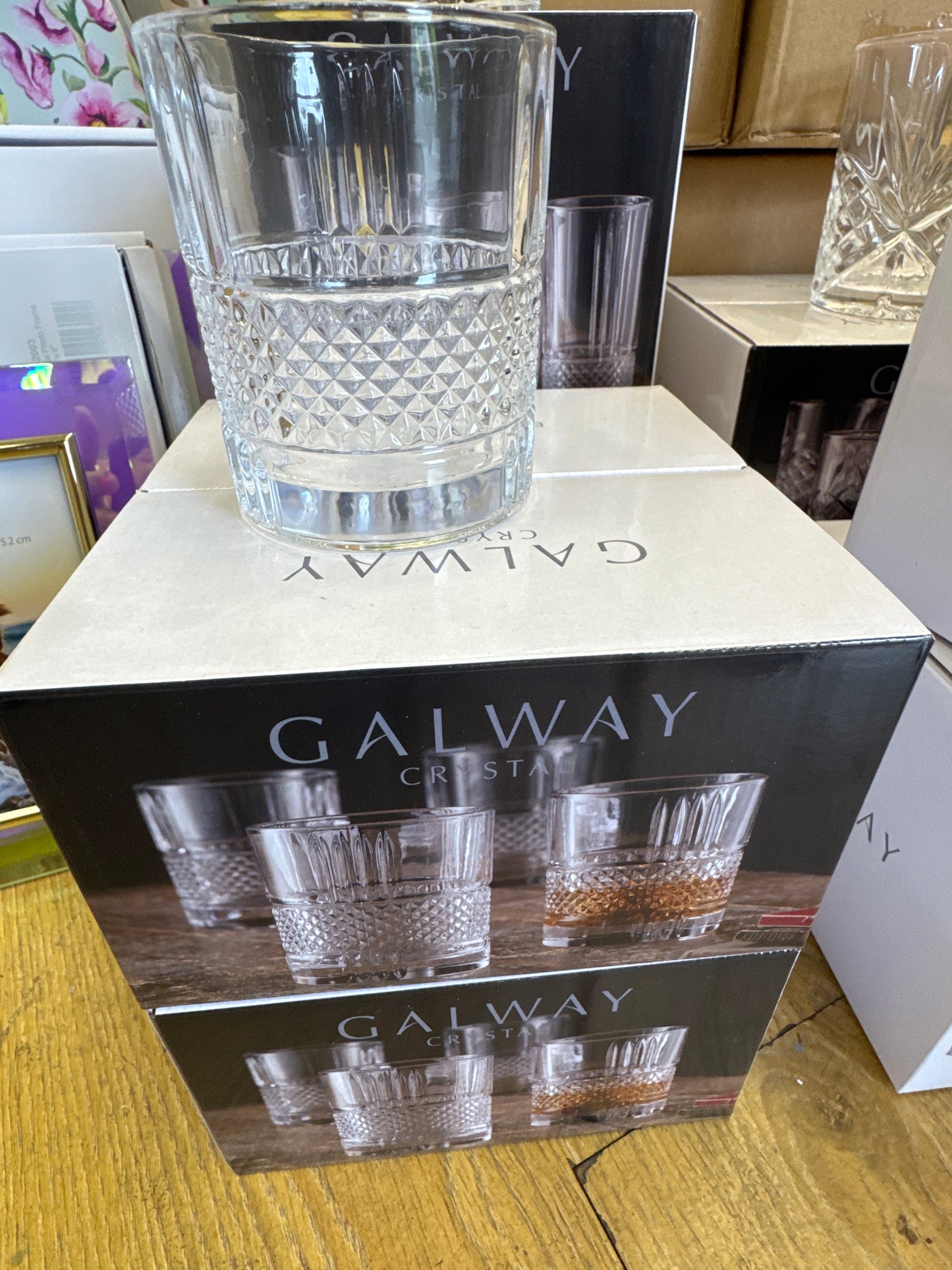 Galway Irish Crystal Eyre Double Old Fashioned set of 4