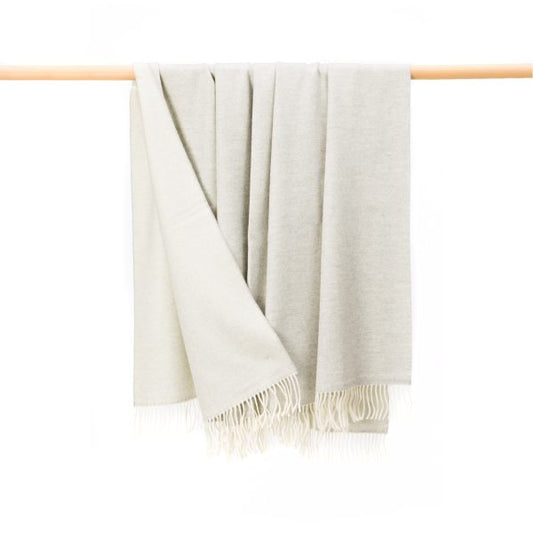 Wool Angora Throw Camel Cream Camel Cream