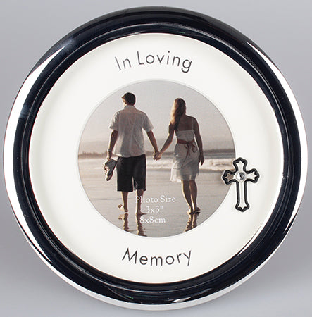metal photo frame / in loving memory