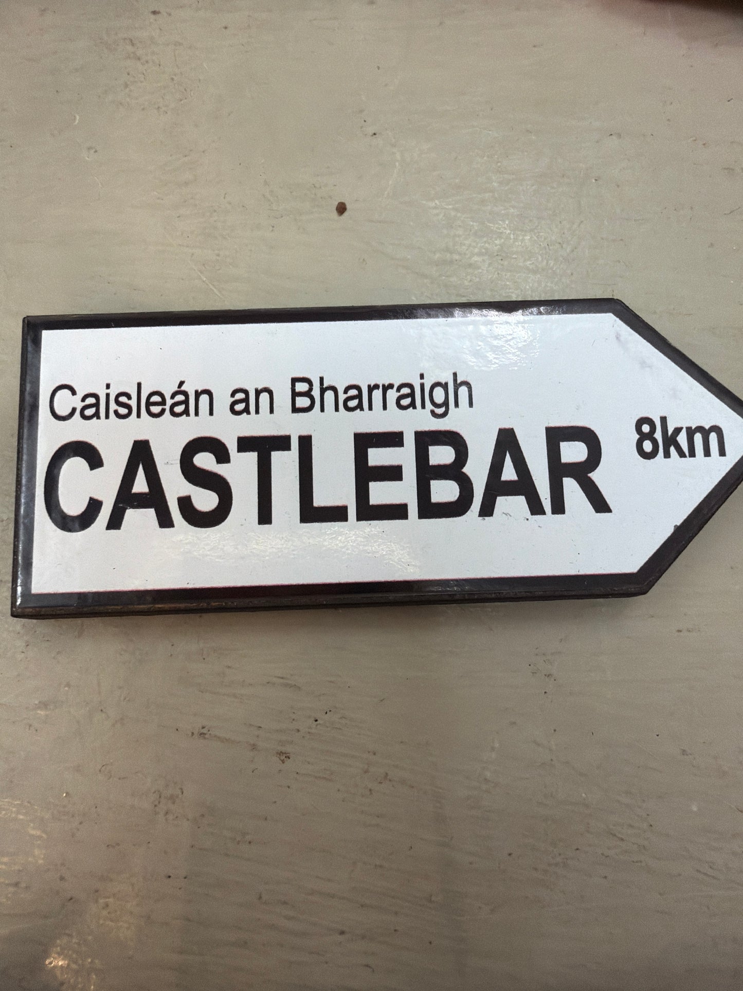 Road Sign Magnet Castlebar sign