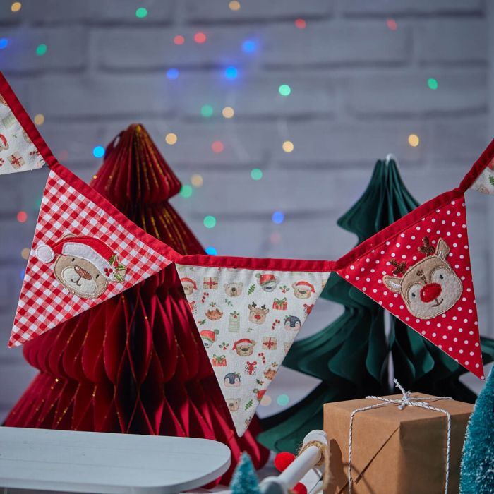 XMAS KIDS BUNTING RED & WITE
