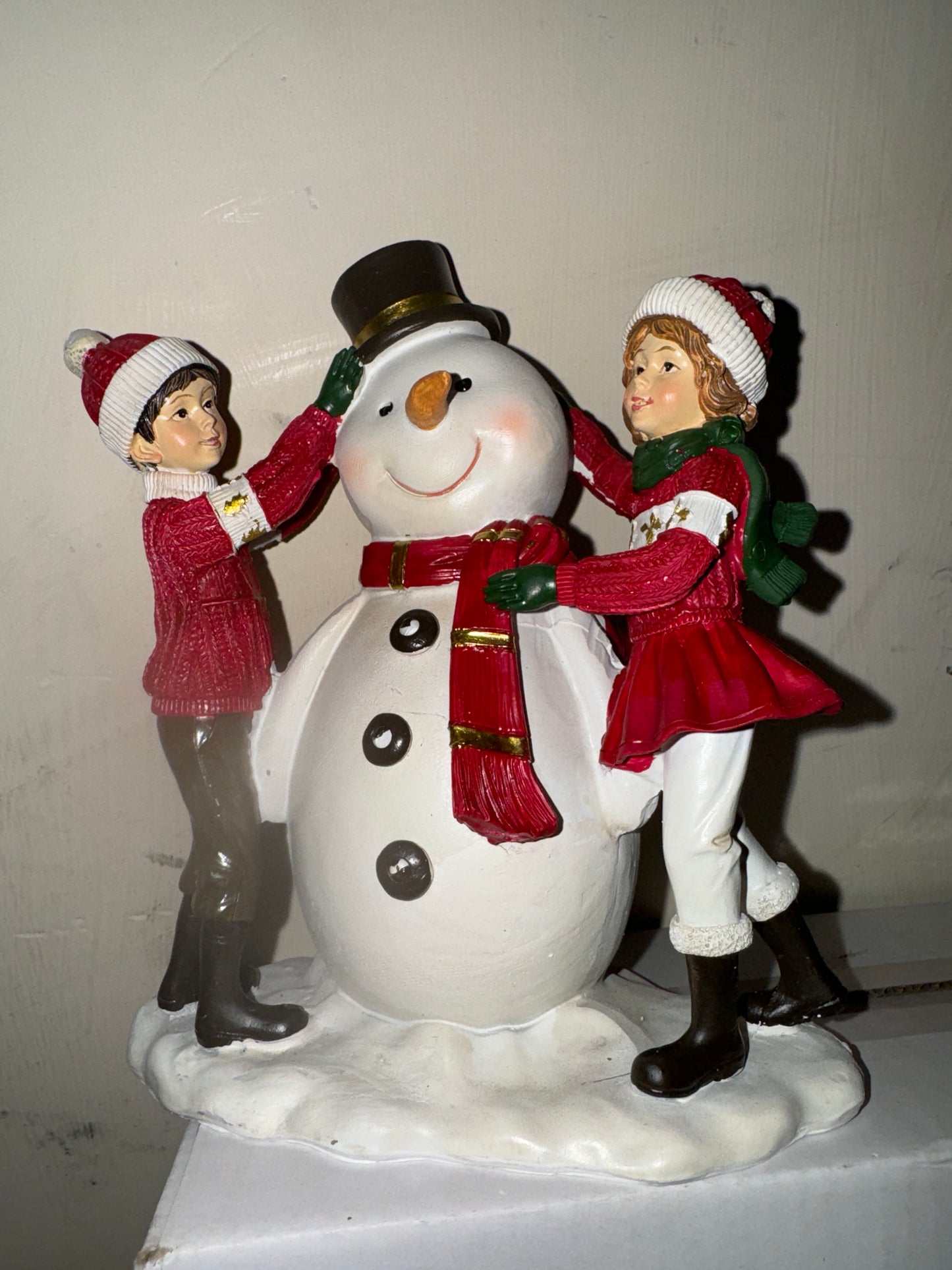 Children & Snowman Ornament