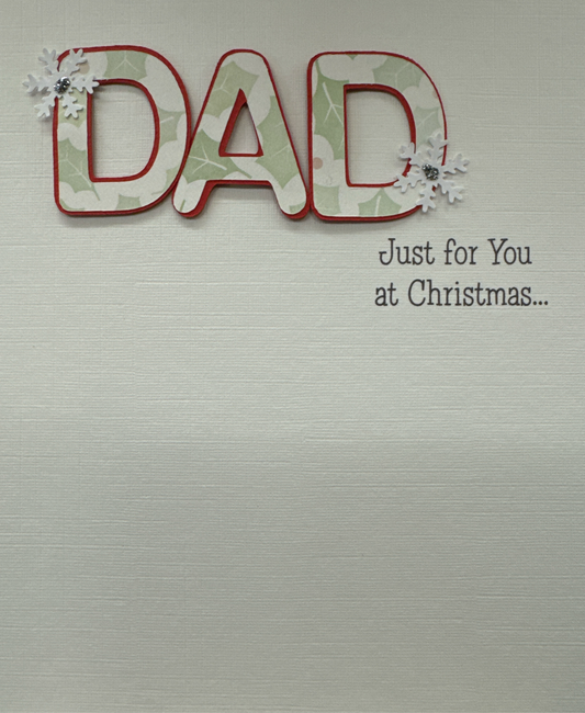Handmade Dad christmas card