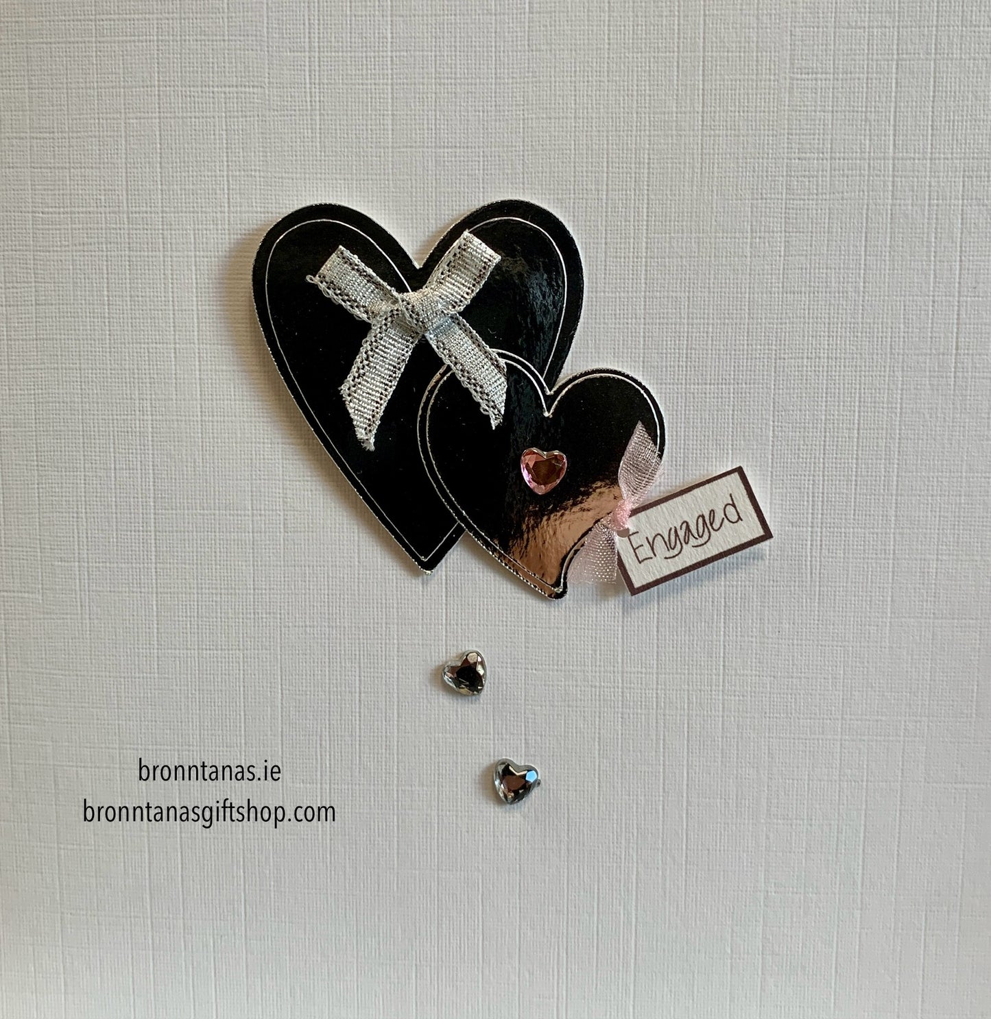 Handmade Special Couple Engagement Heart Card