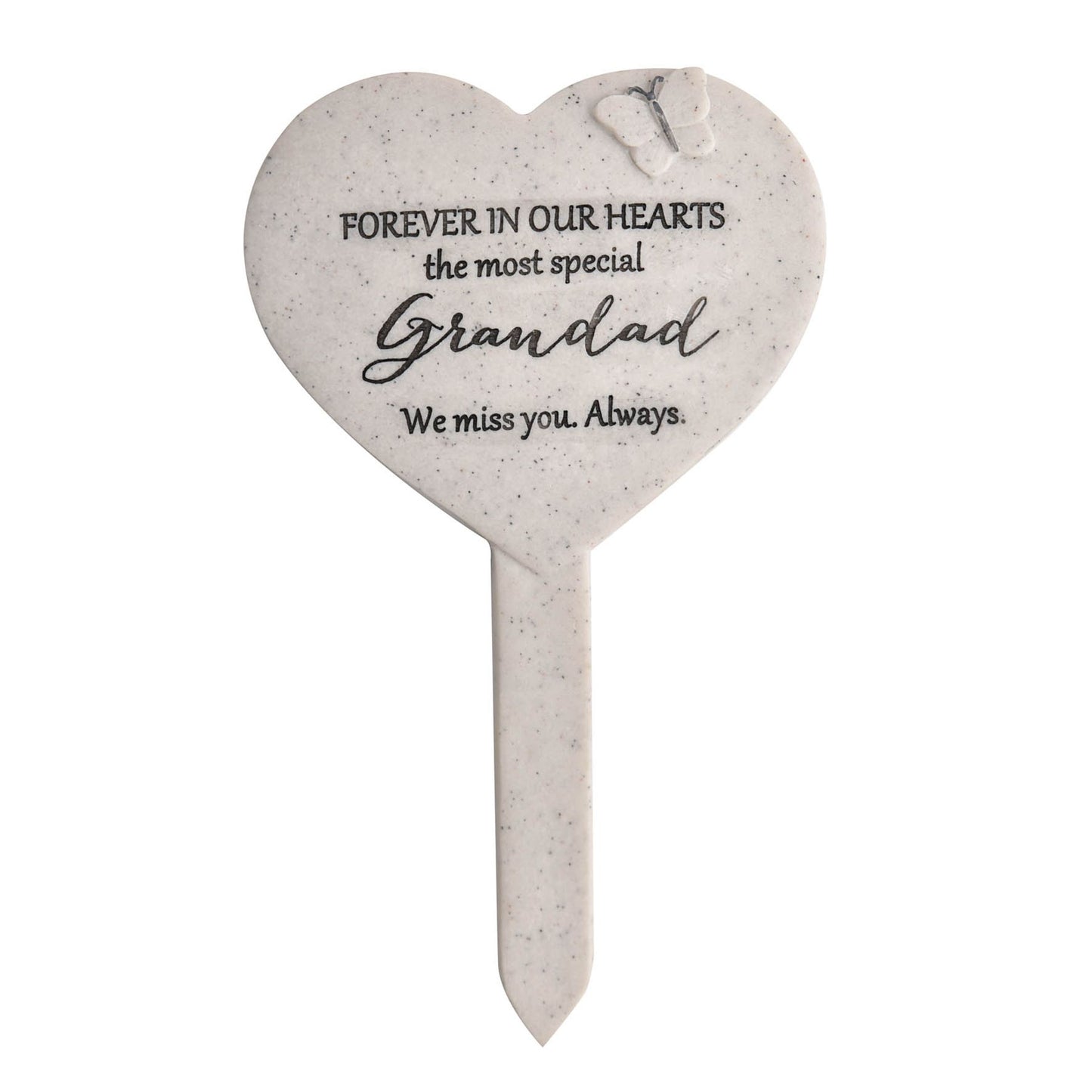 Thoughts Of You Heart Graveside Stake - Grandad