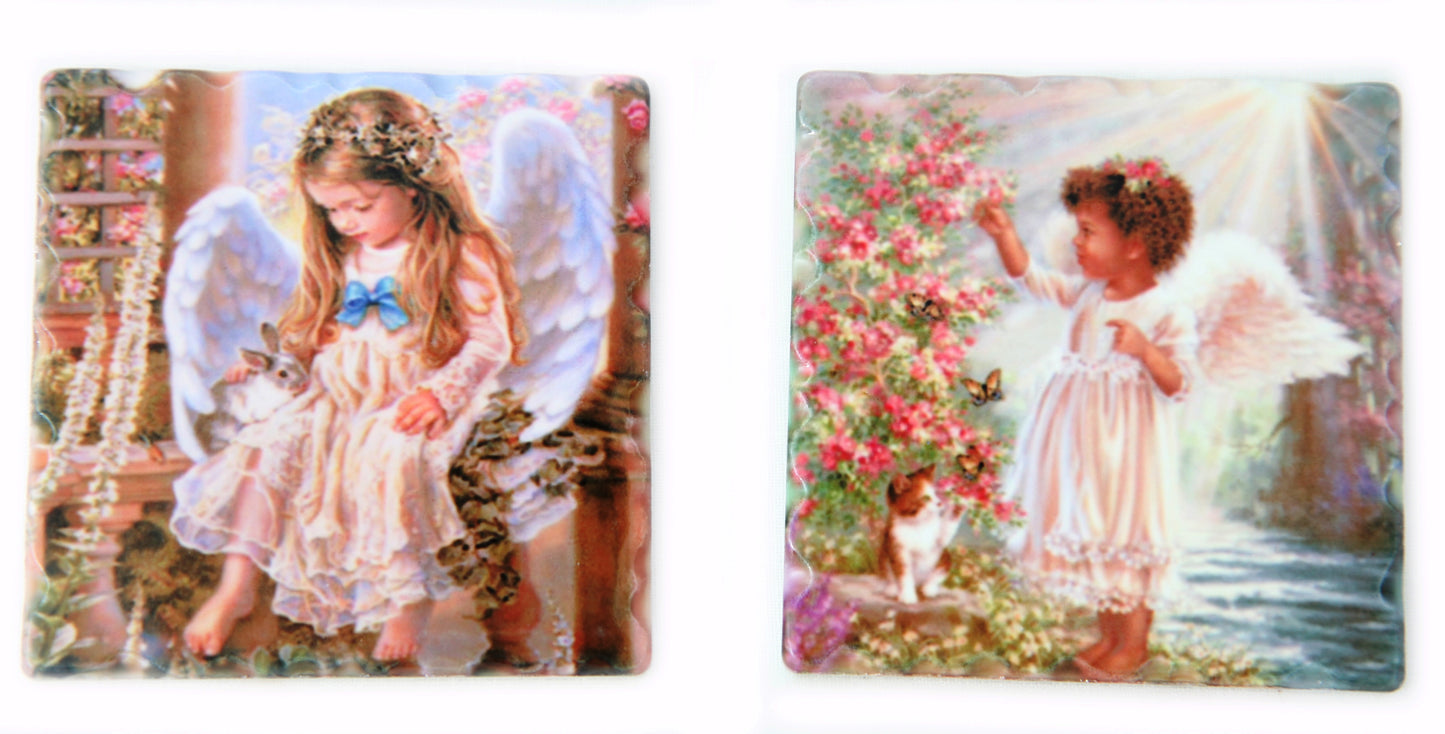 Fridge magnet with angel image 2ass