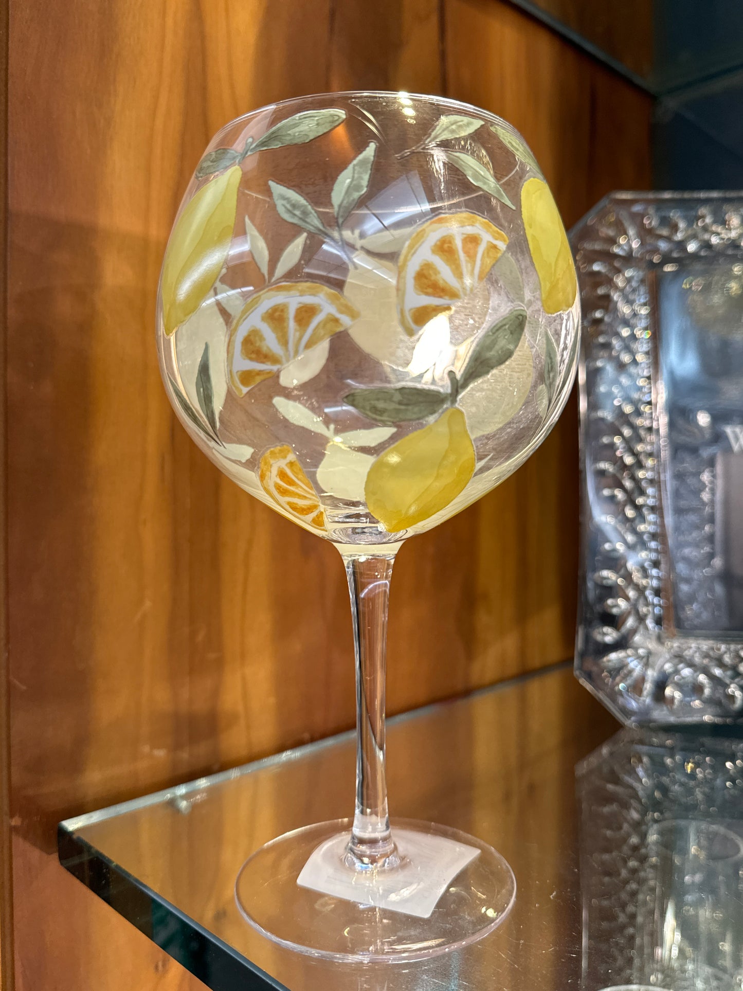 Lemon Repeat Gin Glass