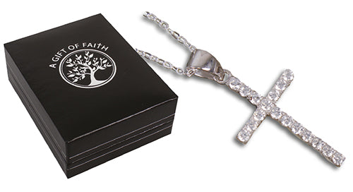 Communion Silver Necklet / open crucifix