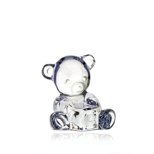 Waterford Crystal baby Bear & Block