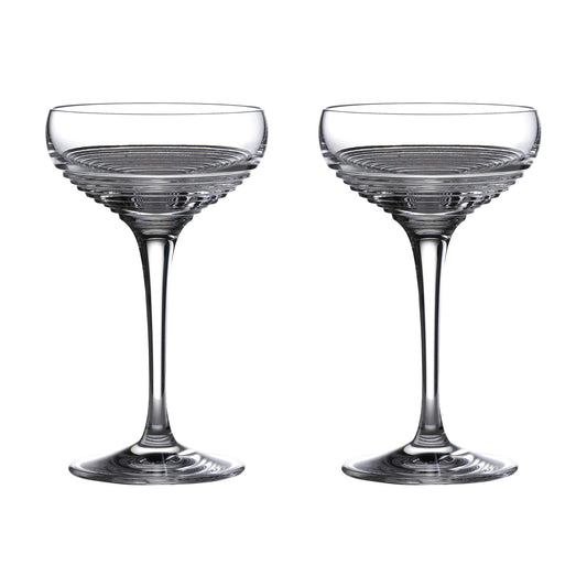 Circon Saucer Champagne Pair Small