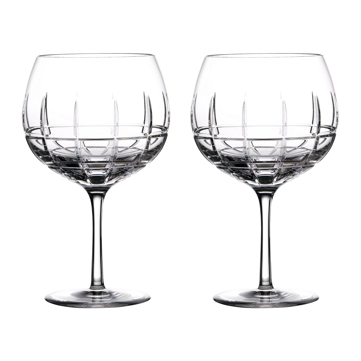 Waterford Crystal Cluin Gin Balloon Pair