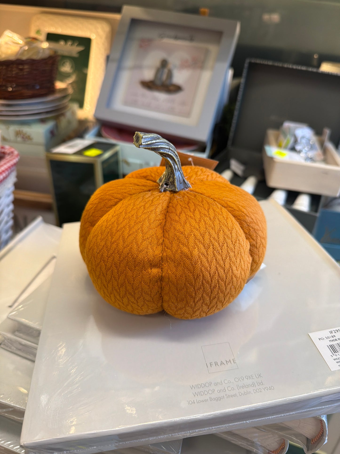 Country Living Pumpkin Doorstop Small - Orange