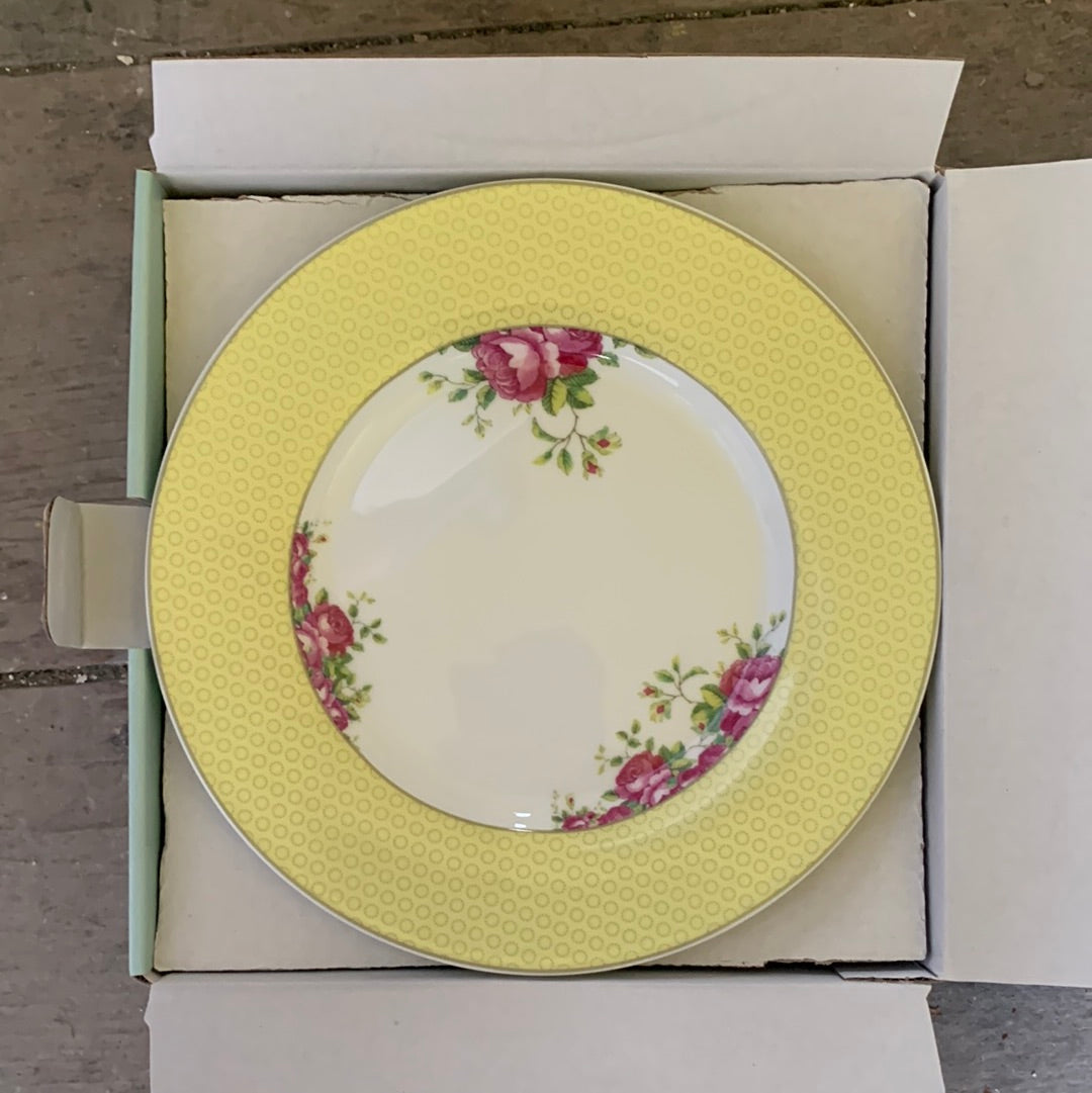 Rose four tea plates