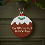 XMAS PUDDING FIRST CHRISTMAS HANGER