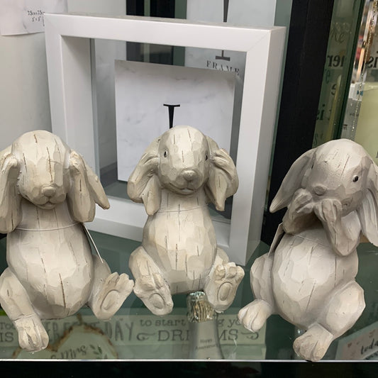 HARE SEE No Evil /HEAR No Evil/SPEAK No Evil