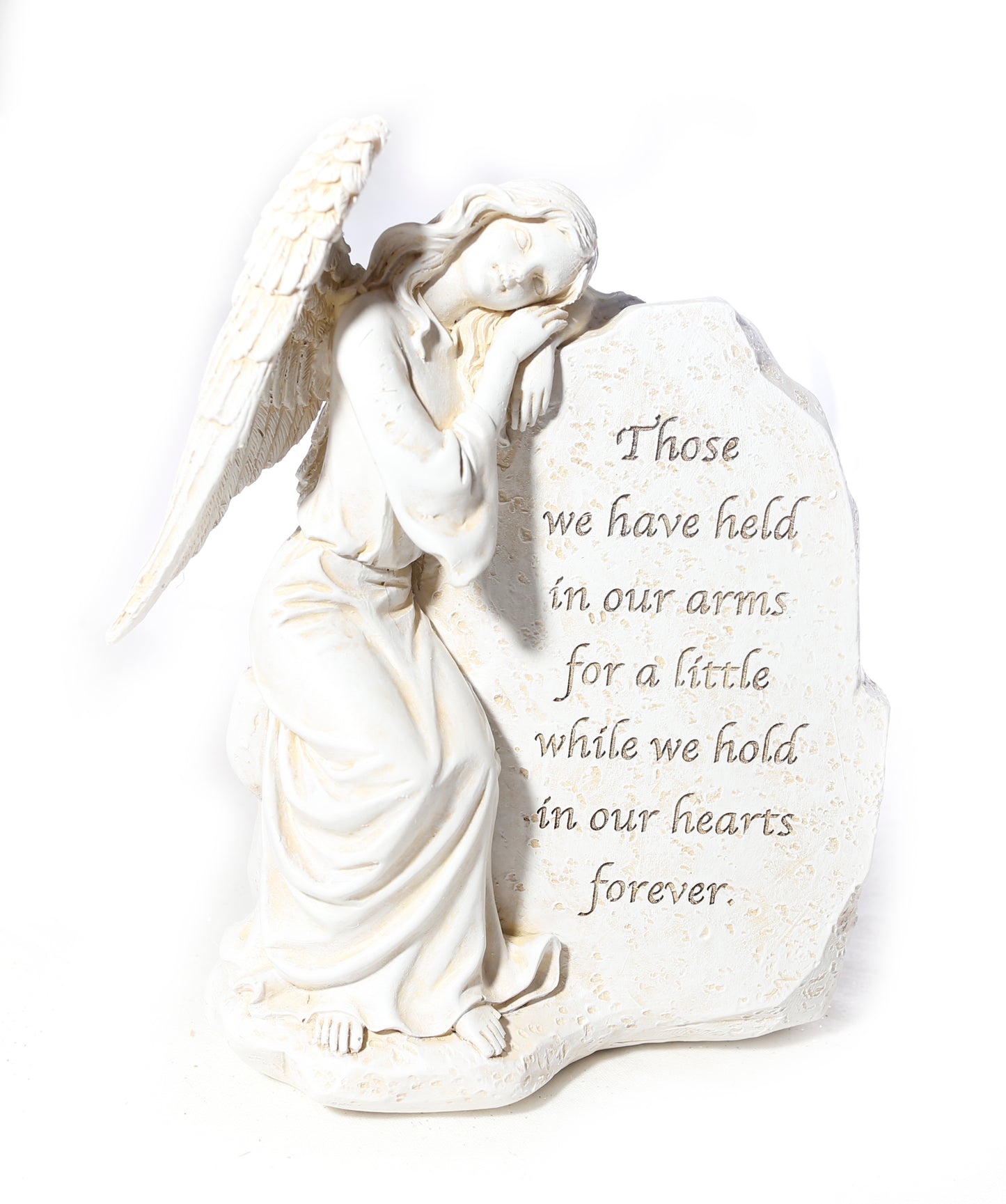 Memorial Angel leaning Grave Stone