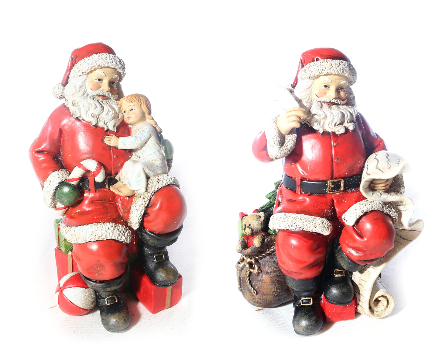 Traditional santa in chair