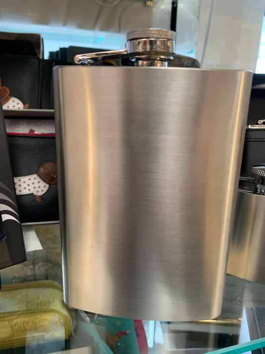 Hip Flask 8oz funnel Steel