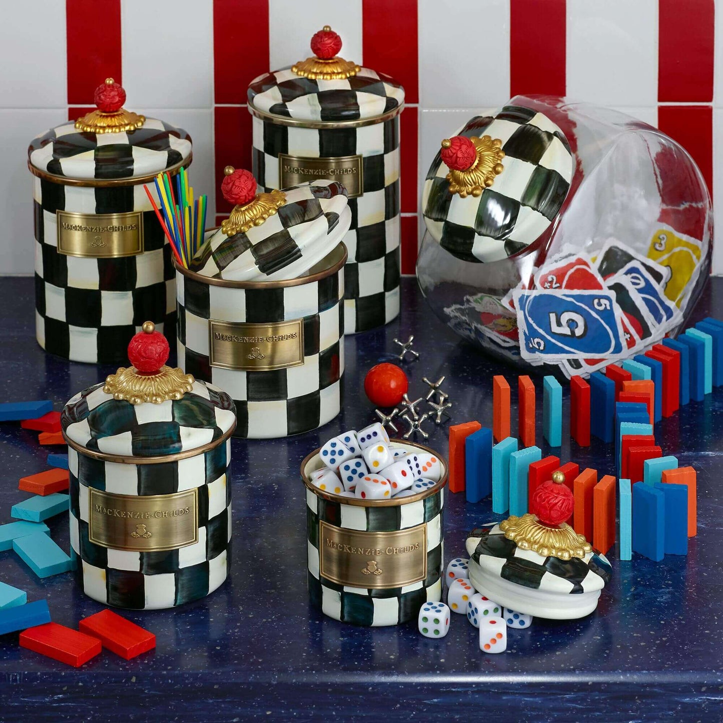 Courtly Check Canister - Large