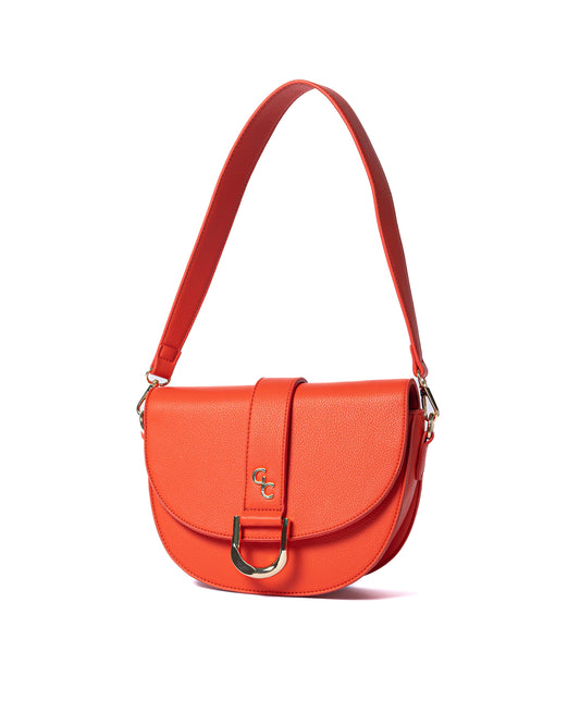 Galway Crystal Saddle Bag Vermillion Red