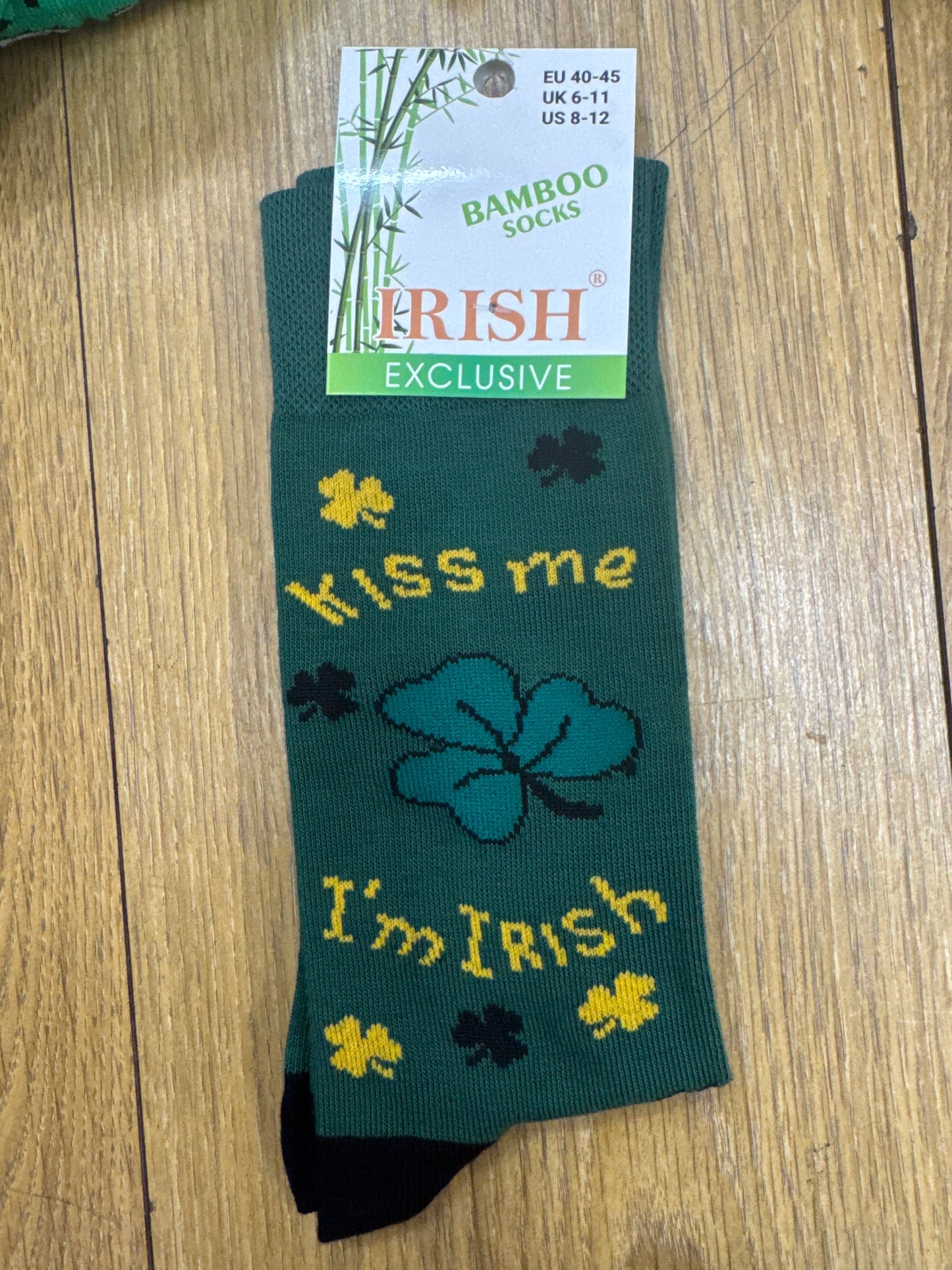 Bamboo Socks Kiss Me I’m Irish