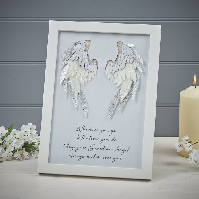ANGEL WINGS 3D FRAMED PLAQUE
