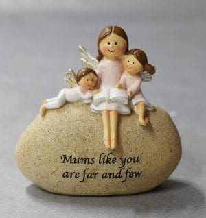 Best Angel mum w/kids on stone