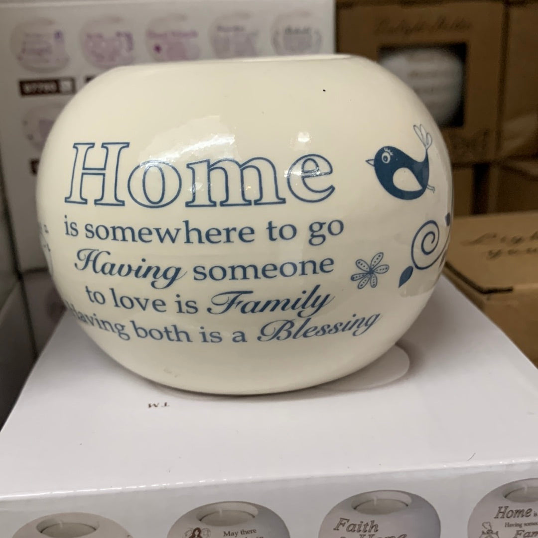 Porcelain candle holder Home