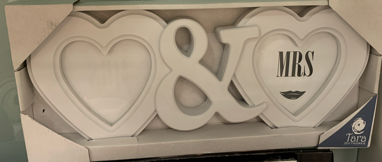 mr & mrs photo frame