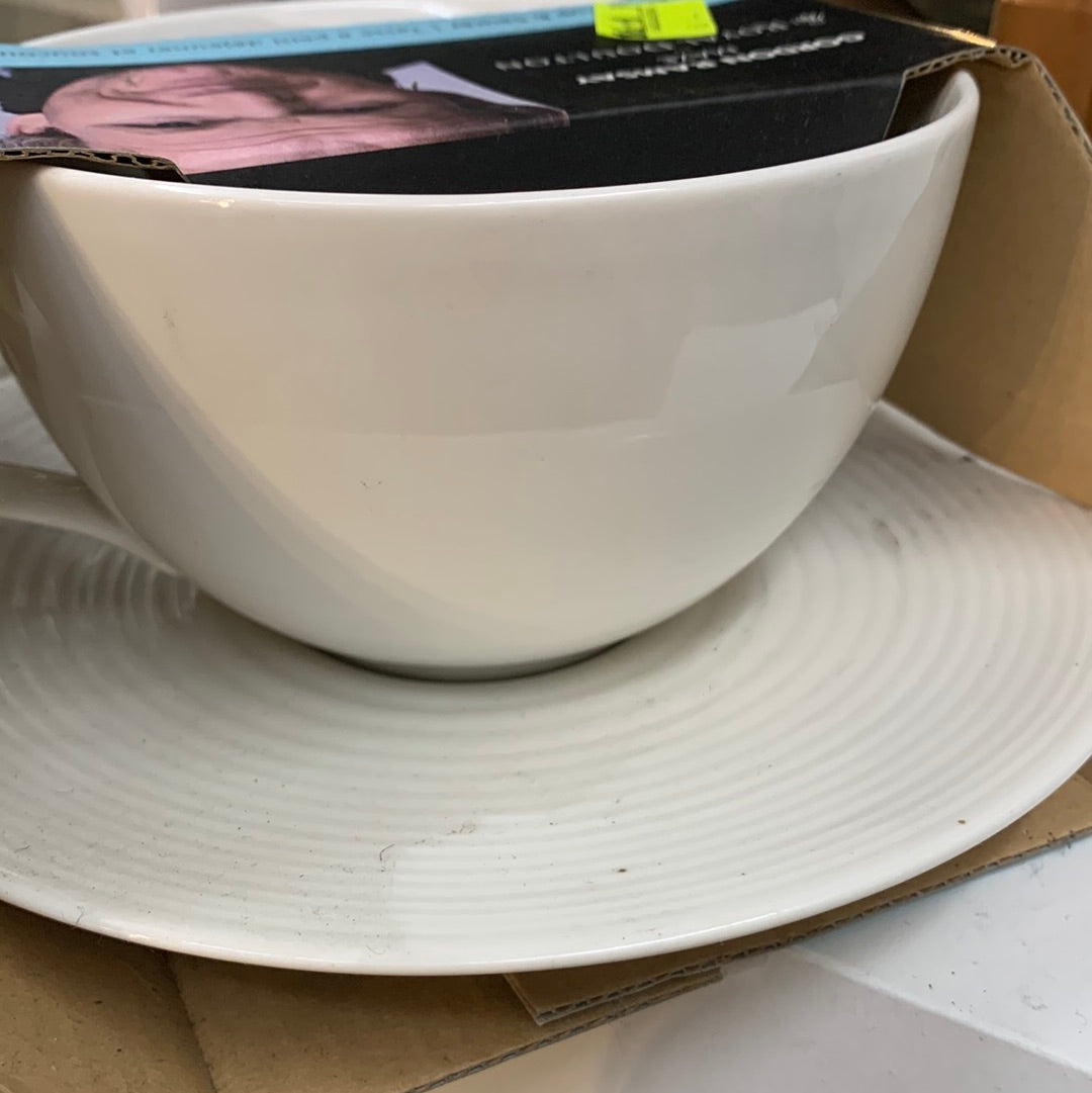 Maze Gordon Ramsay Breakfast Cup & Saucer 425ml 14oz Cream