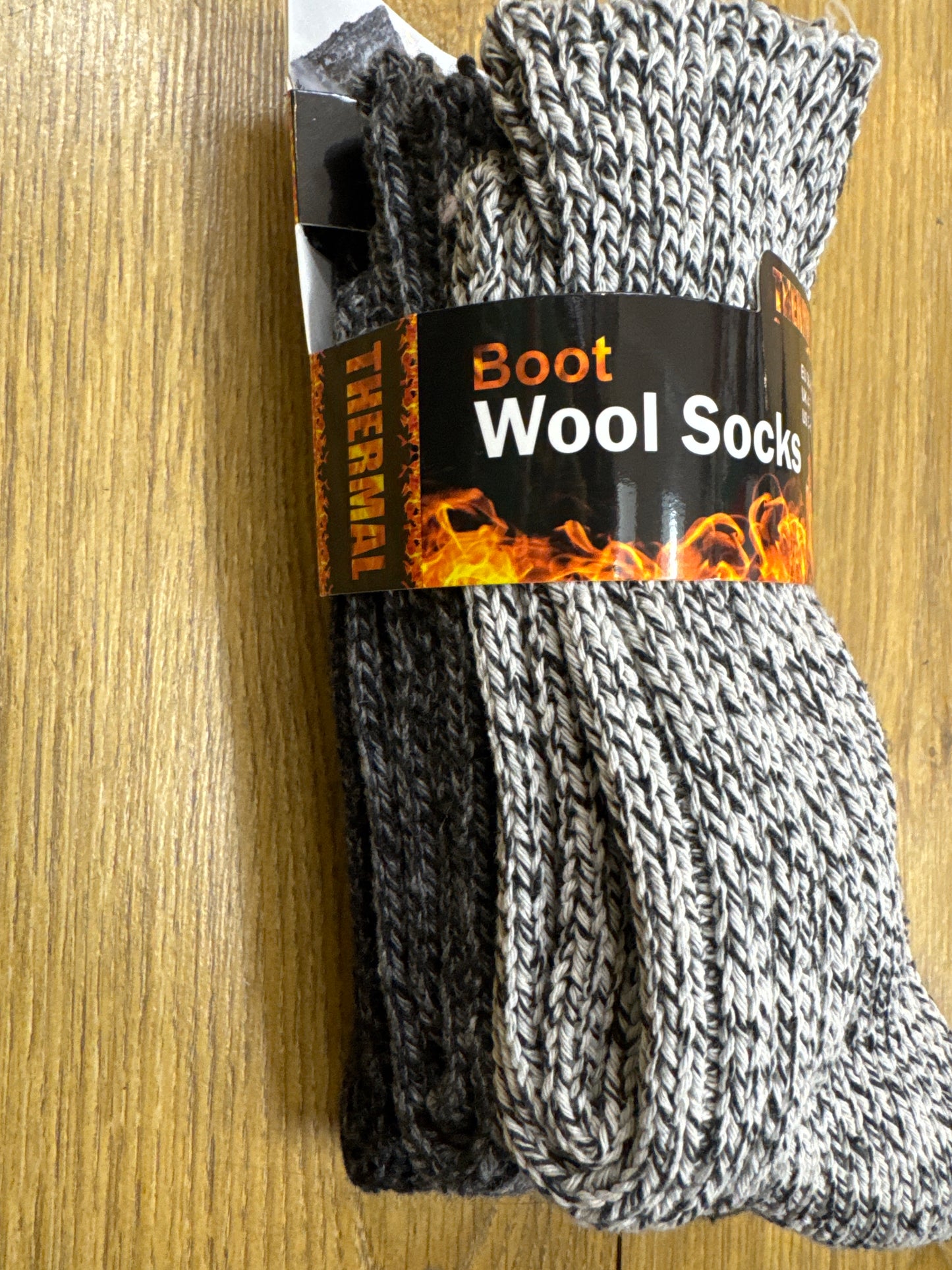 Boot Wool Socks 3 pack Light Grey