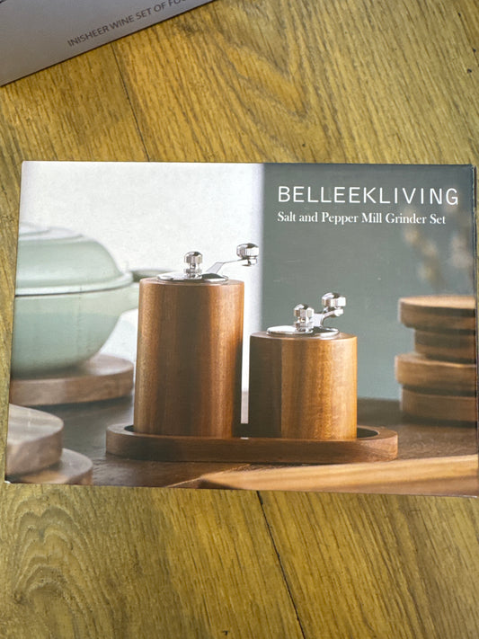 Belleek Living Salt & Pepper Mill Grinder Set